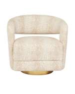 Picture of MAREN SWIVEL ARMCHAIR, WILD NATURAL INSTINCT NATURAL