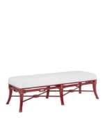 Picture of SCARLETT RED BENCH, MUSLIN