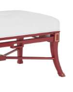 Picture of SCARLETT RED BENCH, MUSLIN