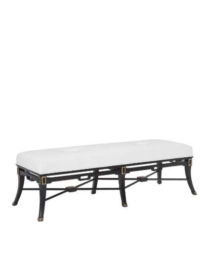 Picture of SCARLETT BLACK BENCH, MUSLIN