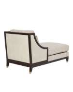 Picture of EVIE WALNUT CHAISE, FAVA ROSADA