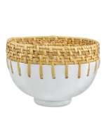 Picture of KYOTO RATTAN & WHITE BOWL