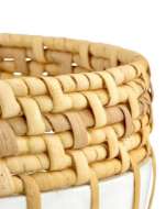 Picture of KYOTO RATTAN & WHITE BOWL