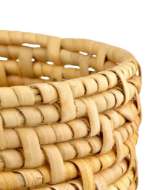 Picture of KYOTO RATTAN & WHITE VASE