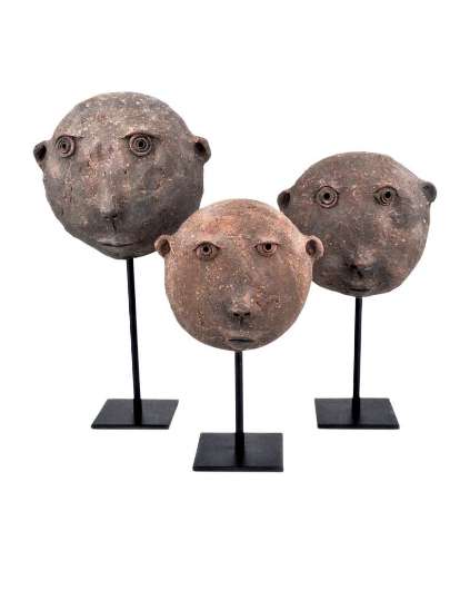 Picture of TERRACOTTA MASKS SET OF 3