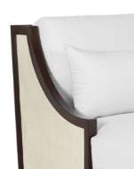 Picture of EVIE WALNUT CHAISE, MUSLIN