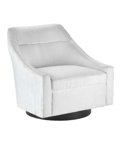 Picture of PRYCE BLACK SWIVEL CHAIR, MUSLIN