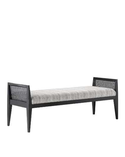 Picture of TEAGAN BLACK BENCH, ATTEL IVORY