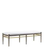 Picture of VISBY LIGHT PEPPER BENCH, MUSLIN