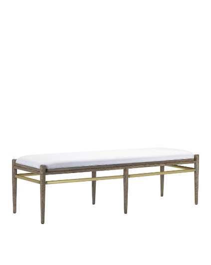 Picture of VISBY LIGHT PEPPER BENCH, MUSLIN