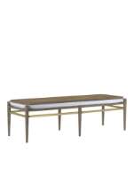 Picture of VISBY LIGHT PEPPER BENCH, MUSLIN