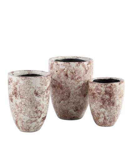 Picture of MARNE BROWN & OFF-WHITE VASE SET OF 3