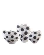 Picture of DOTS SMALL WHITE & BLACK BOWL