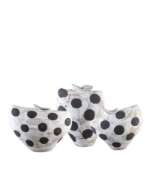 Picture of DOTS MEDIUM WHITE & BLACK BOWL