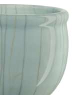 Picture of CELADON CRACKLE ROUND PLANTER