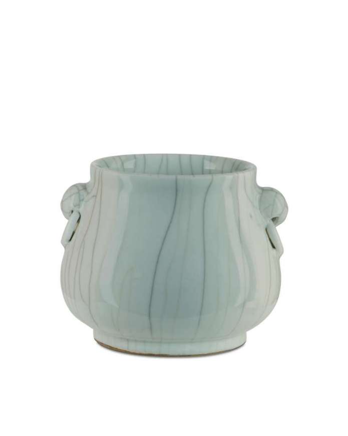 Picture of CELADON CRACKLE BASKET PLANTER