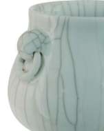 Picture of CELADON CRACKLE BASKET PLANTER