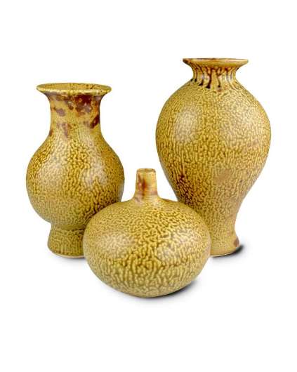 Picture of ZLATO YELLOW VASE SET OF 3