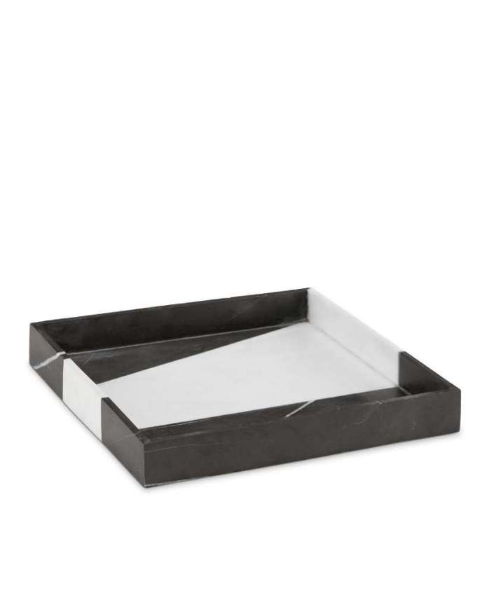 Picture of SENA BLACK & WHITE MARBLE TRAY