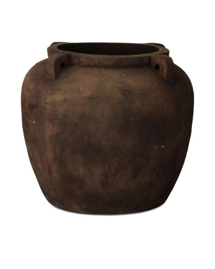 Picture of OPHELIA VINTAGE BROWN LARGE PLANTER