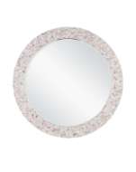 Picture of UMA MOTHER OF PEARL ROUND MIRROR