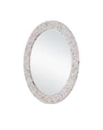 Picture of UMA MOTHER OF PEARL ROUND MIRROR