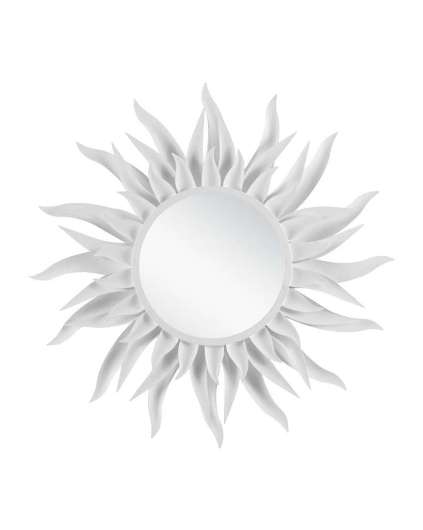 Picture of AGAVE ROUND WHITE MIRROR