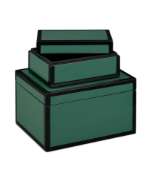 Picture of GREEN LACQUER BOX SET OF 2