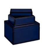 Picture of NAVY LACQUER BOX SET OF 2