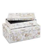 Picture of UMA MOTHER OF PEARL BOX SET OF 2