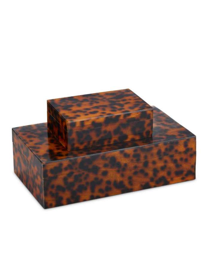 Picture of FAUX TORTOISE BOX SET OF 2