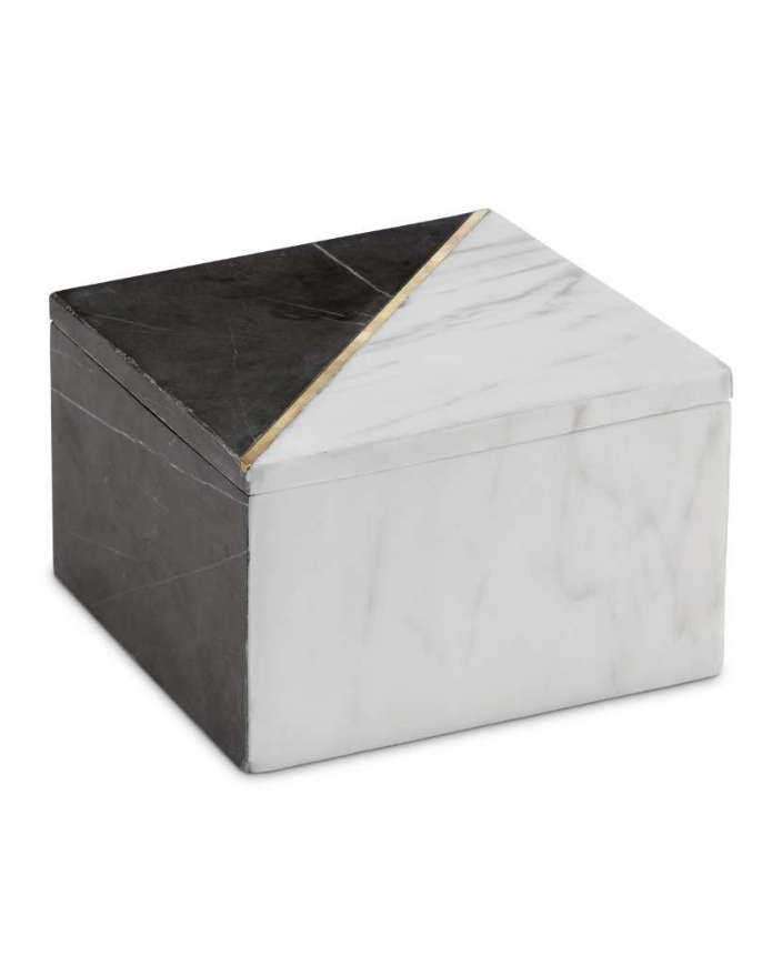 Picture of DEENA BLACK & WHITE MARBLE BOX