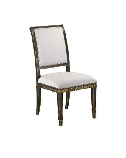 Picture of INES BLACK CHAIR, MUSLIN