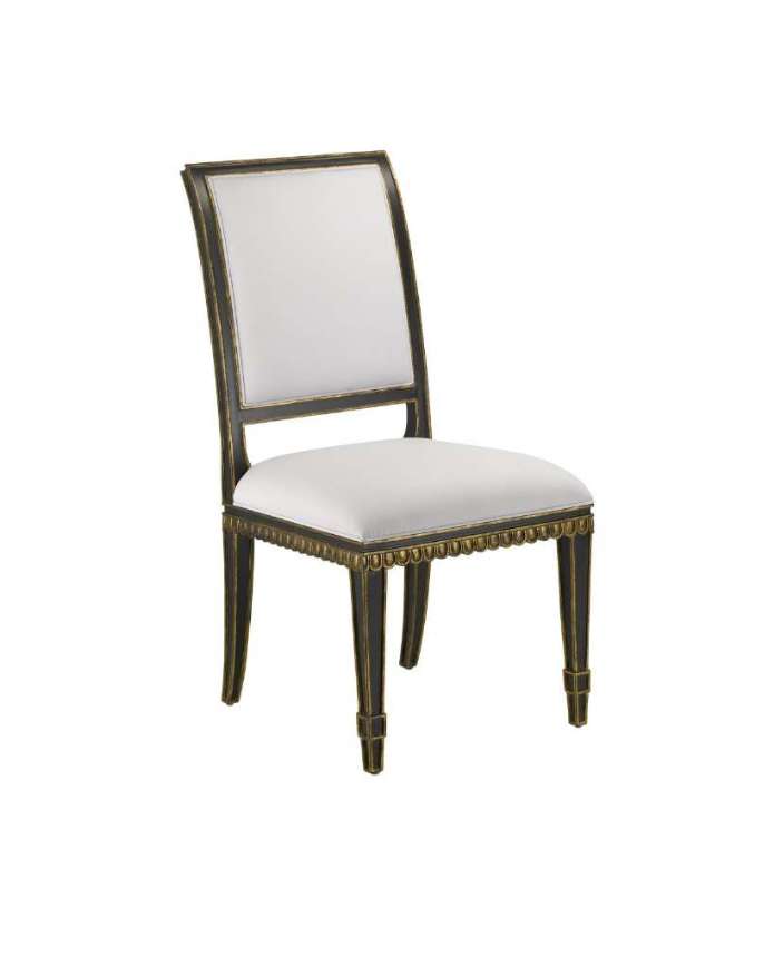 Picture of INES BLACK CHAIR, MUSLIN