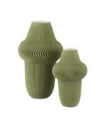 Picture of GREEN PLISSE MEDIUM VASE