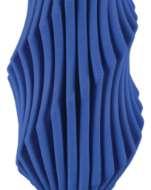 Picture of BLUE PLEAT MEDIUM VASE