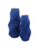 Picture of BLUE PLEAT MEDIUM VASE