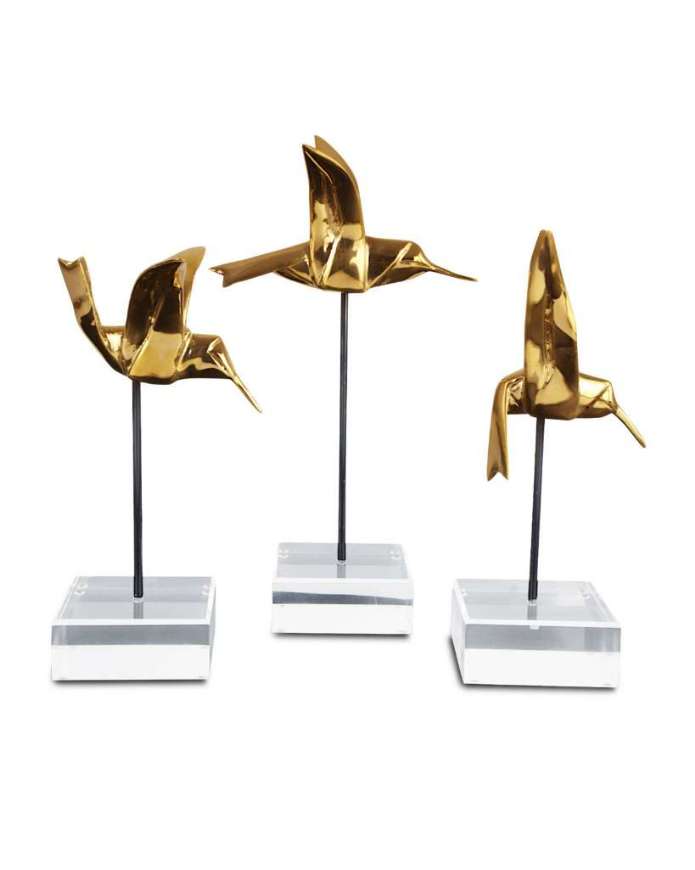 Picture of GOLD HUMMINGBIRDS SET OF 3