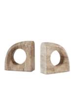 Picture of RUSSO TRAVERTINE OBJECT SET OF 2