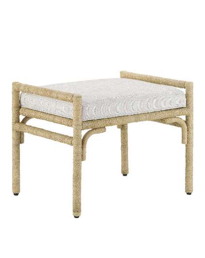 Picture of OLISA NATURAL OTTOMAN, ROWANN PEARL