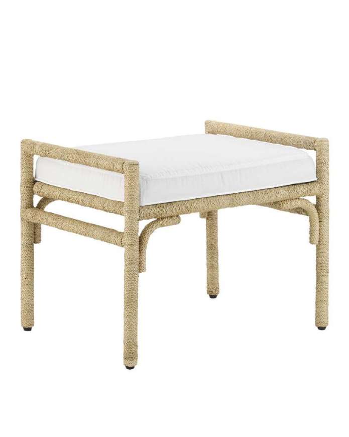 Picture of OLISA NATURAL OTTOMAN, MUSLIN