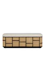 Picture of ANISA BLACK STORAGE BENCH, TRAILSIDE NATURAL INSTINCT SAFARI