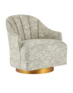 Picture of INGA SWIVEL CHAIR, CINDARIA CELADON