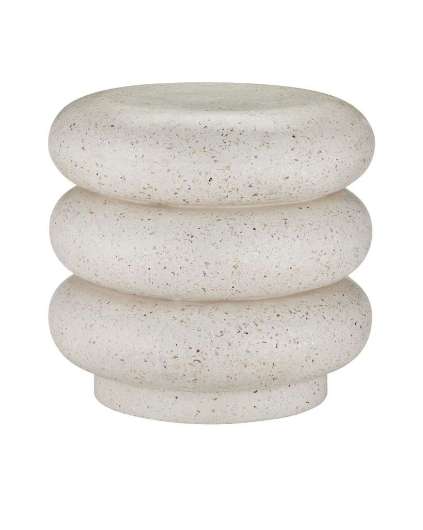 Picture of CUSANI IVORY TERRAZZO STOOL