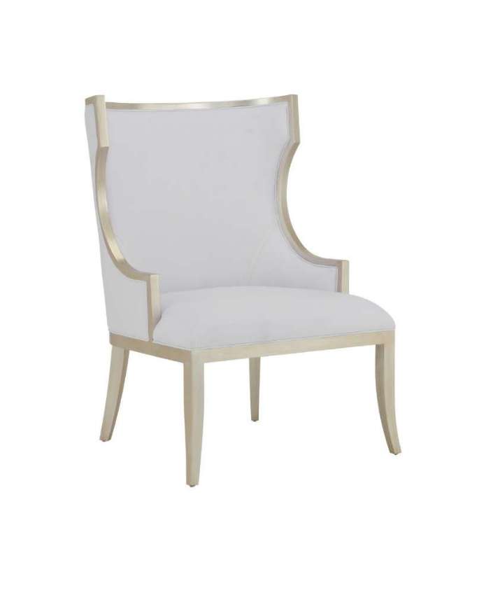 Picture of GARSON SILVER ARMCHAIR, MUSLIN