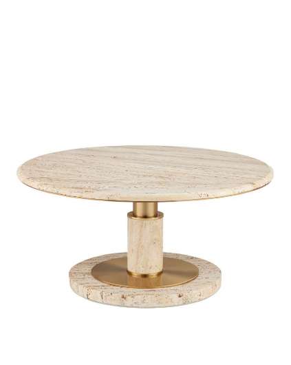 Picture of MILES TRAVERTINE COCKTAIL TABLE