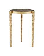 Picture of CORRADO CAPPUCCINO MARBLE ACCENT TABLE