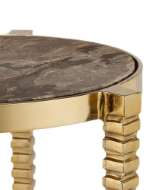 Picture of CORRADO CAPPUCCINO MARBLE ACCENT TABLE