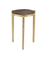 Picture of CORRADO CAPPUCCINO MARBLE ACCENT TABLE