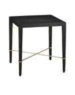 Picture of VERONA BLACK LINEN END TABLE